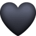 🖤 black heart display on Facebook