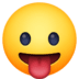 😛 face with tongue display on Facebook