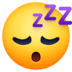 😴 sleeping face display on Facebook