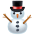 ⛄ snowman without snow display on Facebook