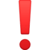 ❗ red exclamation mark display on Facebook