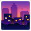 🌆 cityscape at dusk display on Github