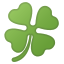 🍀 four leaf clover display on Github