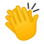 👏 clapping hands display on Github