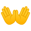 👐 open hands display on Github