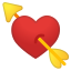 💘 heart with arrow display on Github