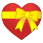 💝 heart with ribbon display on Github