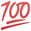 💯 hundred points display on Github