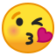 😘 face blowing a kiss display on Github