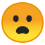 😦 frowning face with open mouth display on Github