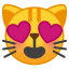 😻 smiling cat with heart-eyes display on Github