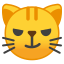 😼 cat with wry smile display on Github