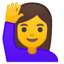 🙋 person raising hand display on Github