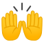 🙌 raising hands display on Github