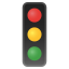 🚦 vertical traffic light display on Github