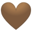 🤎 brown heart display on Github