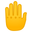 🤚 raised back of hand display on Github