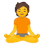 🧘 person in lotus position display on Github