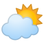 ⛅ sun behind cloud display on Github