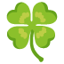 🍀 four leaf clover display on Google