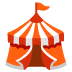 🎪 circus tent display on Google