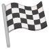 🏁 chequered flag display on Google