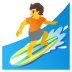 🏄 person surfing display on Google