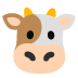 🐮 cow face display on Google