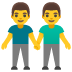 👬 men holding hands display on Google