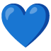 💙 blue heart display on Google