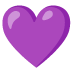 💜 purple heart display on Google