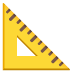 📐 triangular ruler display on Google