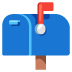 📫 closed mailbox with raised flag display on Google