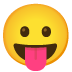 😛 face with tongue display on Google