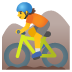 🚵 person mountain biking display on Google