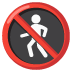 🚷 no pedestrians display on Google