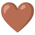 🤎 brown heart display on Google