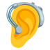 🦻 ear with hearing aid display on Google