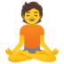 🧘 person in lotus position display on Google