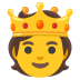 🫅 person with crown display on Google