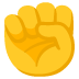 ✊ raised fist display on Google