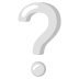 ❔ white question mark display on Google