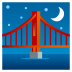 🌉 bridge at night display on JoyPixels