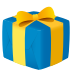 🎁 wrapped gift display on JoyPixels