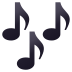 🎶 musical notes display on JoyPixels