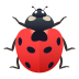 🐞 lady beetle display on JoyPixels