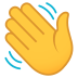 👋 waving hand display on JoyPixels