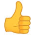 👍 thumbs up display on JoyPixels