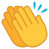 👏 clapping hands display on JoyPixels