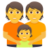 👪 family display on JoyPixels